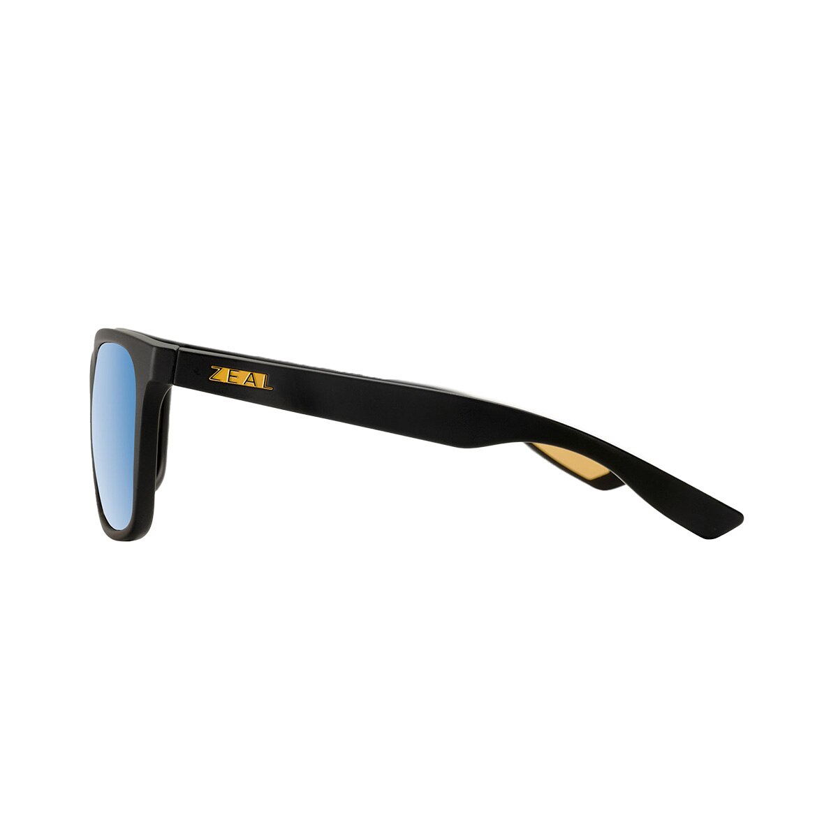 Zeal Fremont Sunglasses Polarized in Matte Black with Horizon Blue